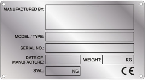 CE Plate 150mm x 82mm Old | Nameplates365Designer